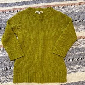 Chartreuse knit sweater